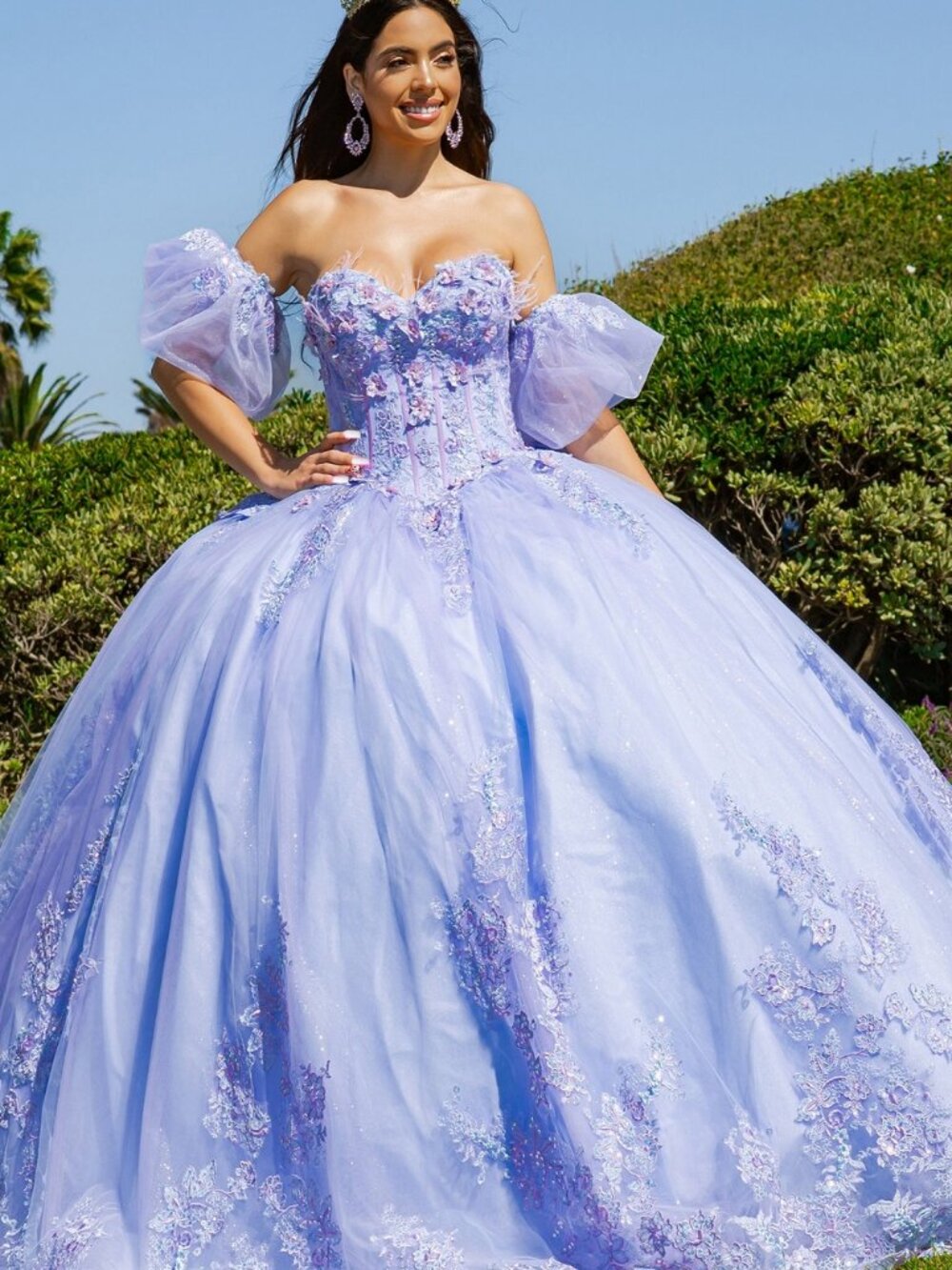 NEW BLUE Tulle & Lace Sweetheart Evening Gown Formal Elegant 8115J